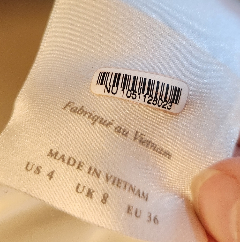 BHLDN Anthropologie One Shoulder Dress Size 4 Midi With Small Slit Size 4 - Picture 10 of 10